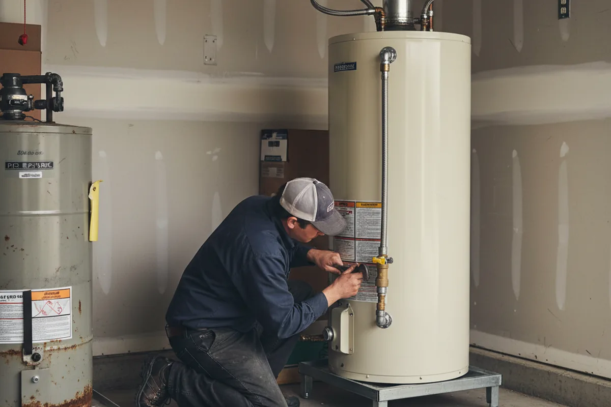 Water heater and shutoff valve replacement in Nicktown