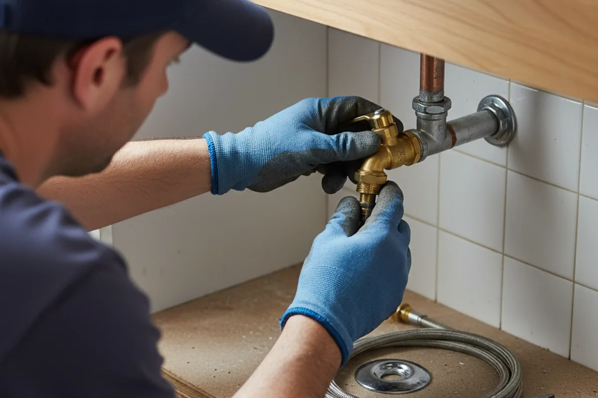 Shutoff valve and fitting work during Emergency Plumbing in Nicktown